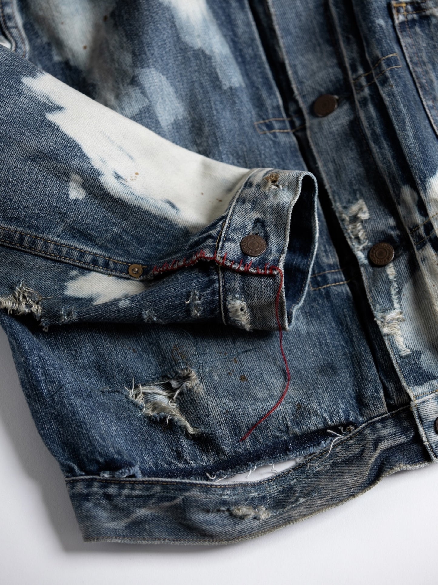 HARD REMAKED FRONT TUCK DENIM JACKET / Indigo(remake)