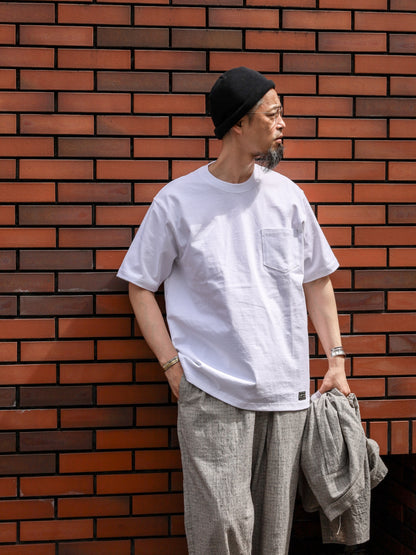 U.S MADE S/S PKT TEE / White