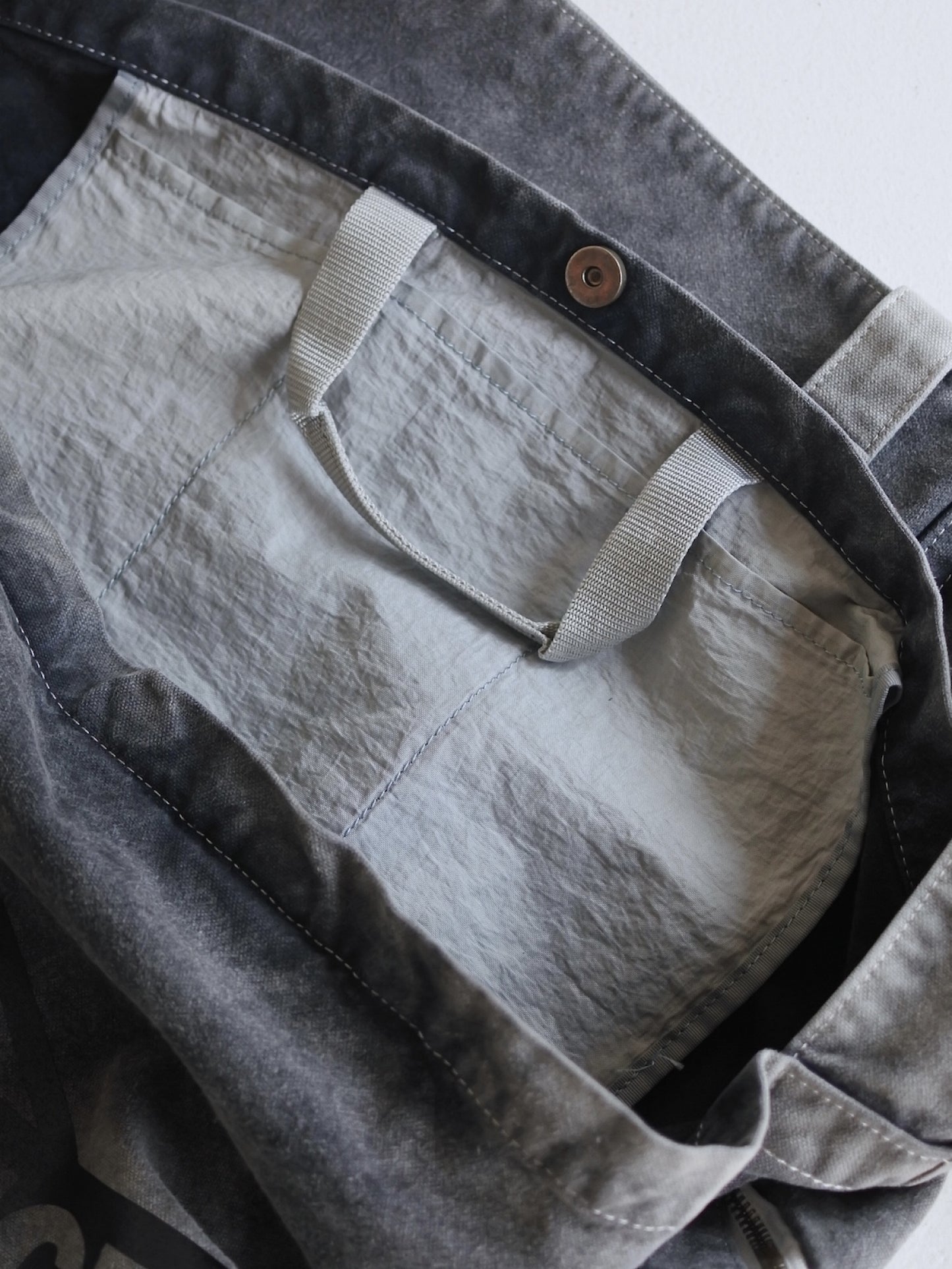 SULFUR  DYED CANVAS タスキショルダー / Black