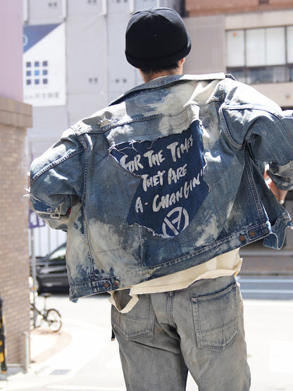 HARD REMAKED FRONT TUCK DENIM JACKET / Indigo(remake)