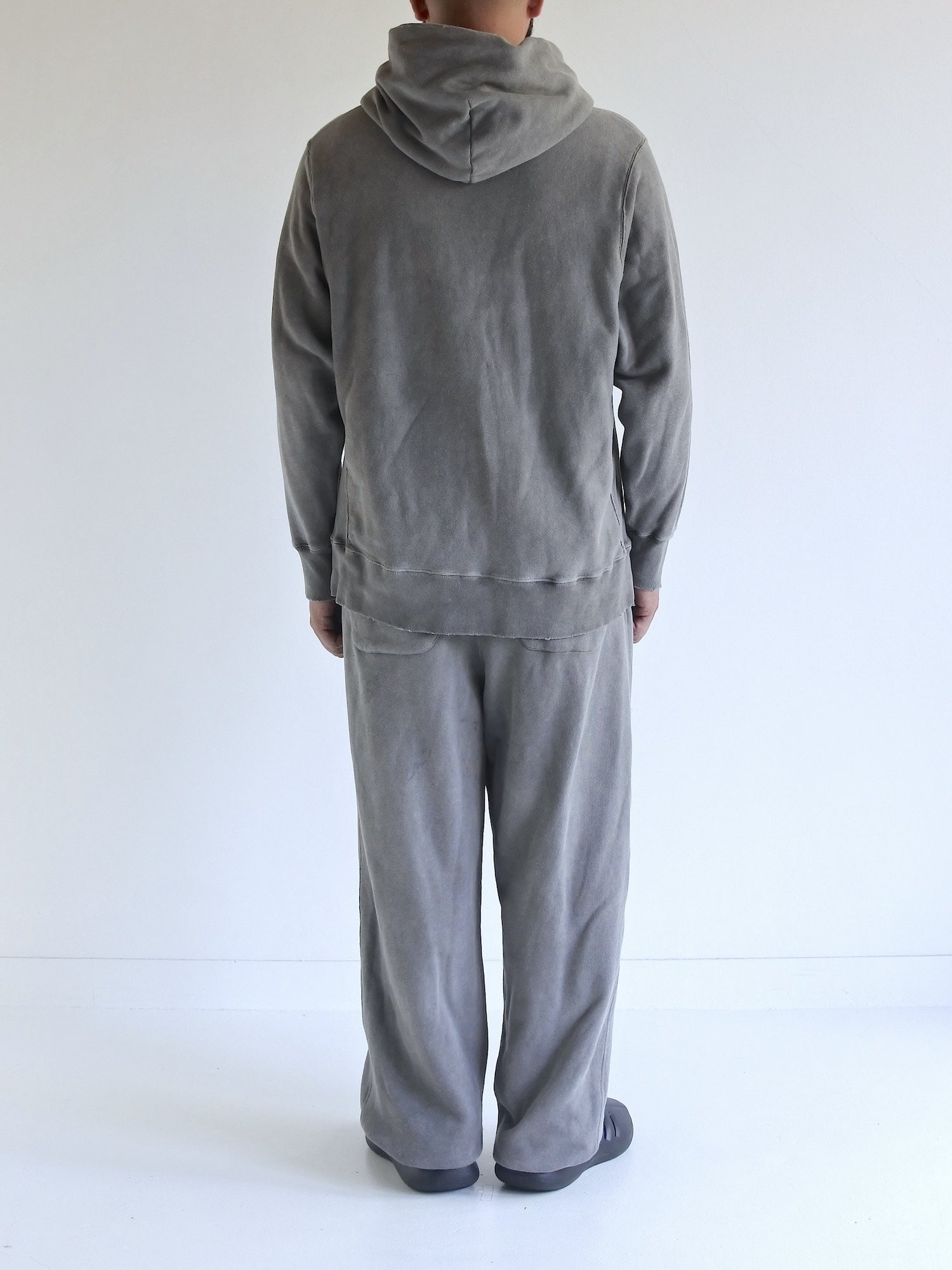 PIGMENT DYED SIDE LIB SWEAT PARKA / Gray – FLATBUSH