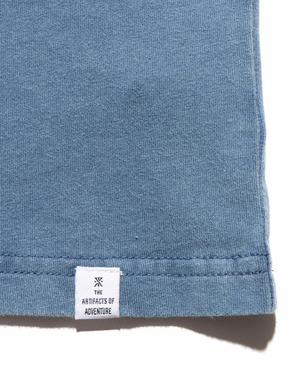 "PERMANENT VACATION" L/S TEE / Slate blue