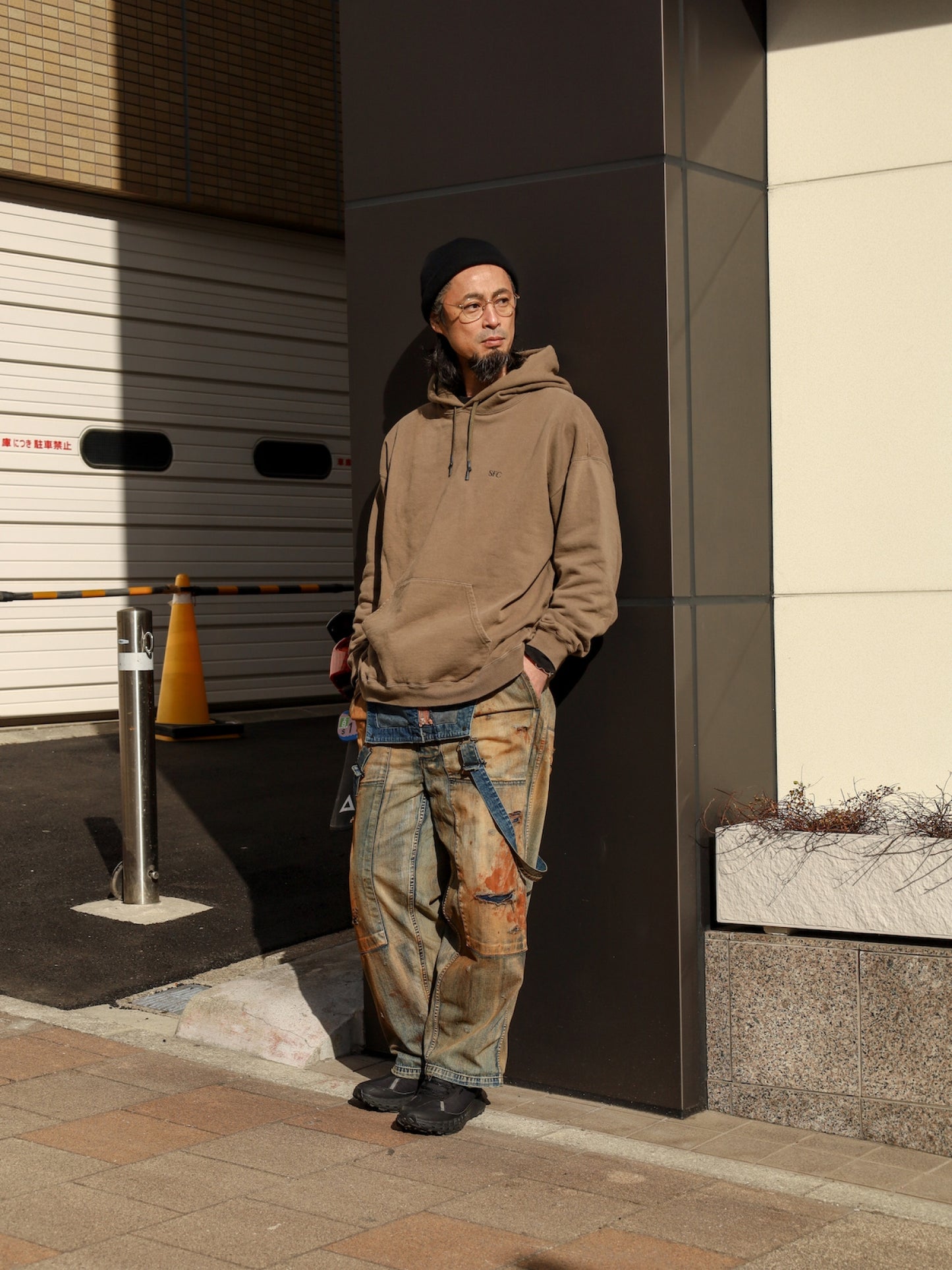 100-YEAR PROCESSING DENIM DECK OVER PANTS / FLATBUSH Ltd.