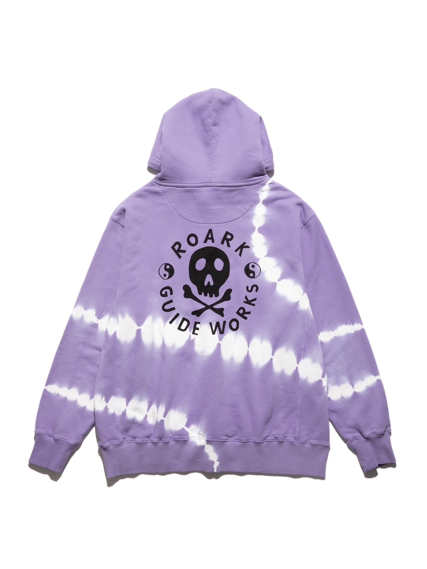"GUIDE WORKS" TIE DYE P/O HOODED SWEAT / Purple haze shibori