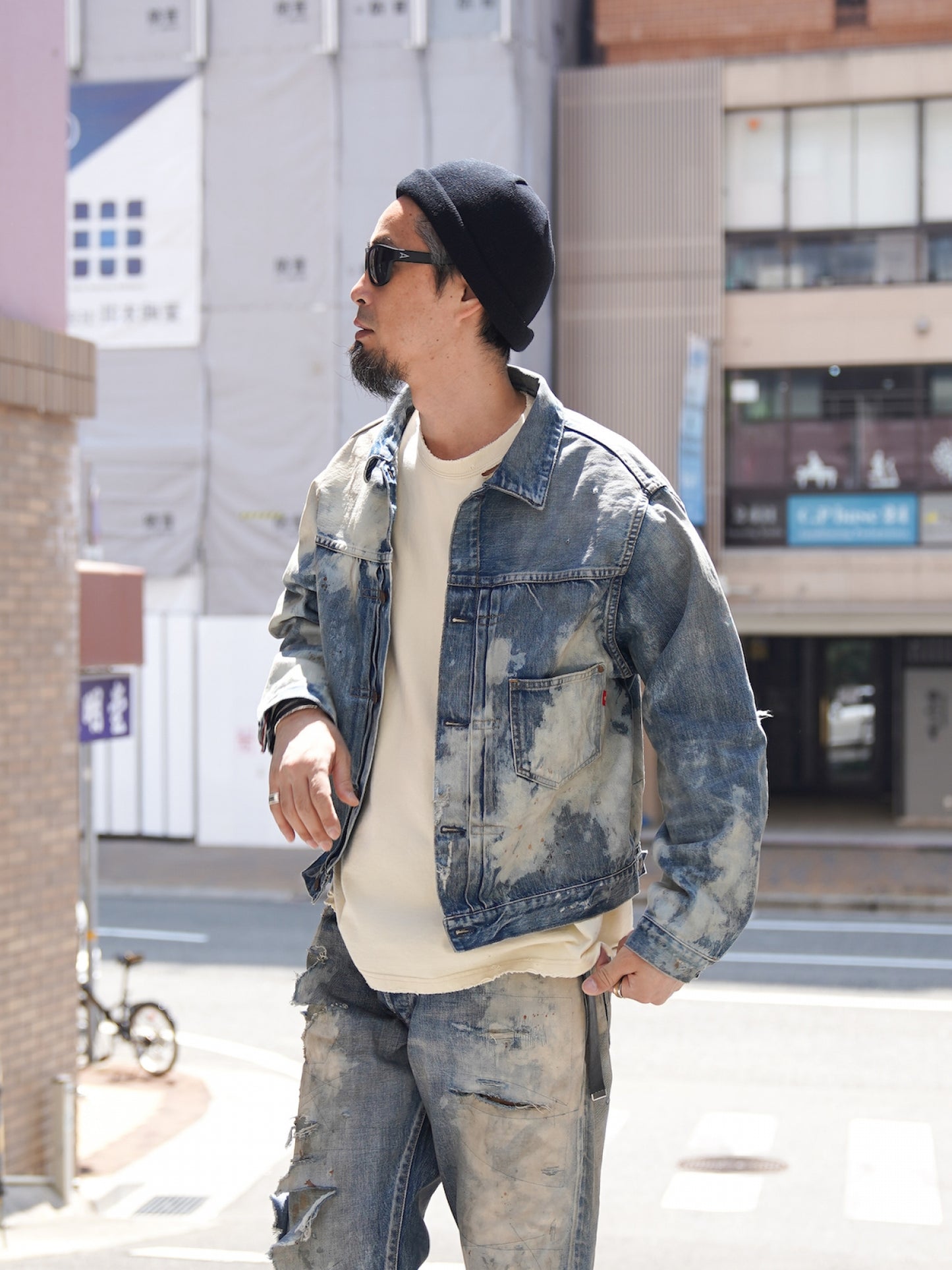 HARD REMAKED FRONT TUCK DENIM JACKET / Indigo(remake)
