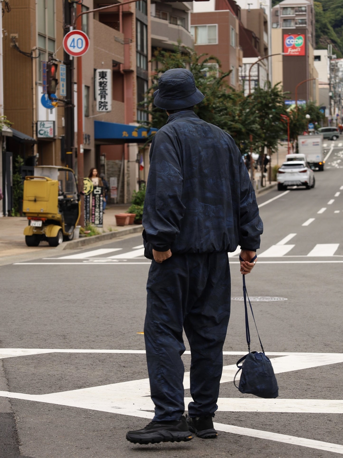 WINDBREAKER JACKET (REAL TREE CAMO) / Navy tree camo