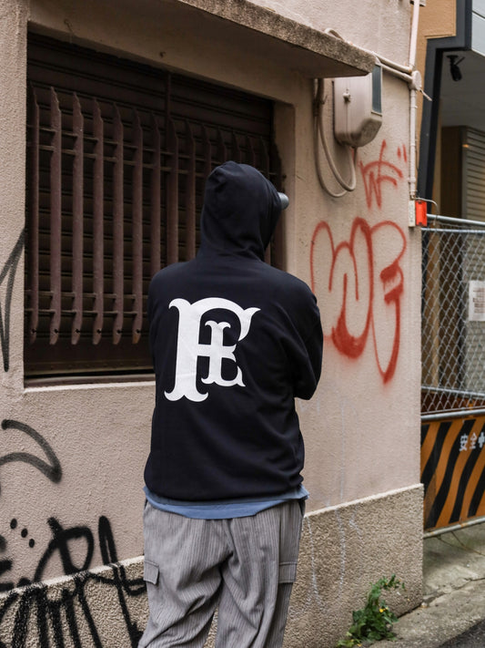 "fulton × JHANKSON" TEAM ZIP HOODIE / Black