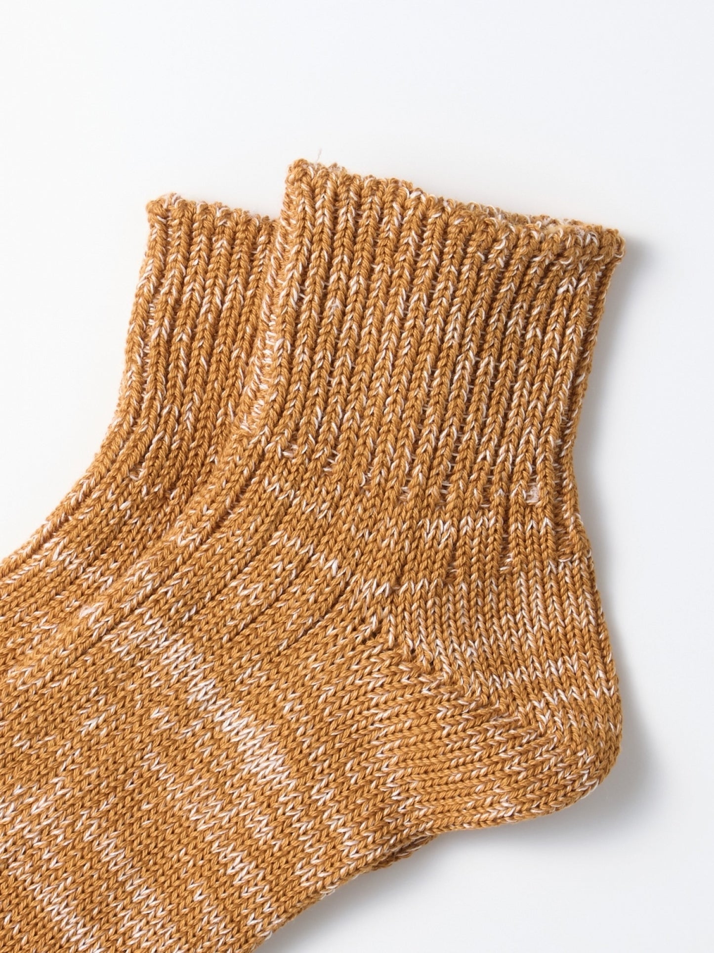 LOW GAUGE RIBBED MARL ANKLE SOCKS / 4colors