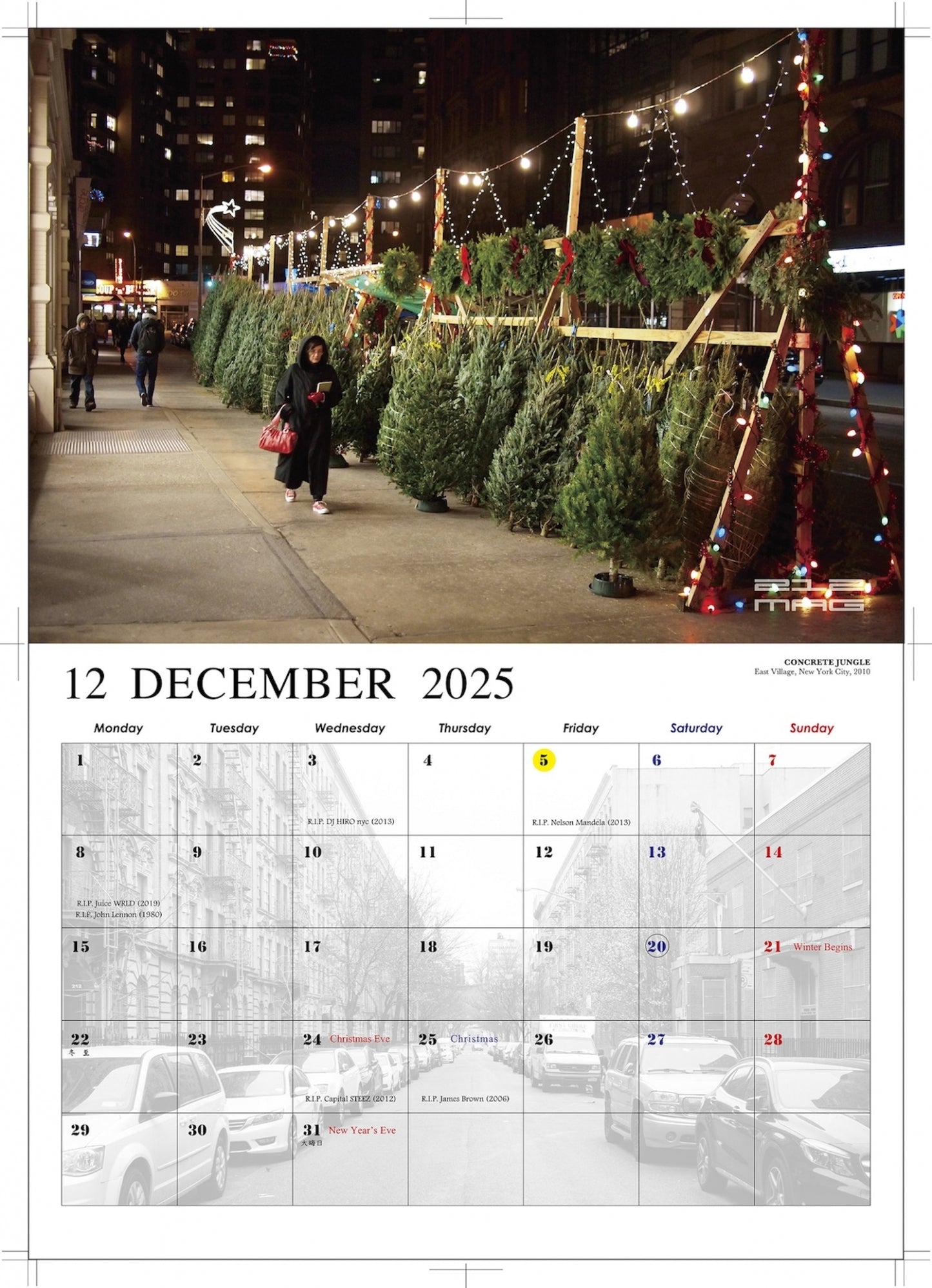 2025 CALENDAR "ENJOY YOURSELF"