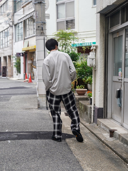 VORTEX 8オンス モックネックバルーン L/S TEE / Silver gray