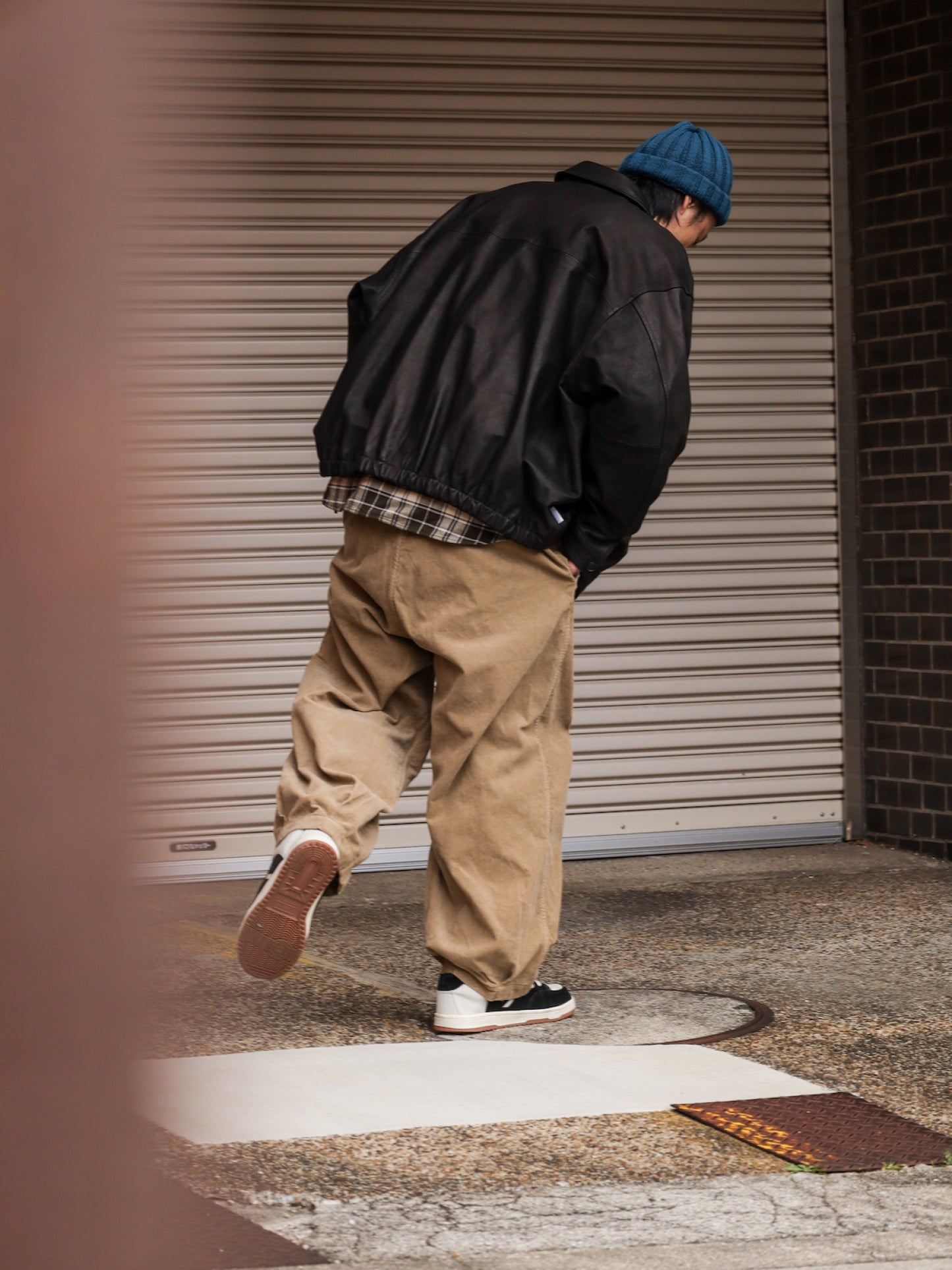 HEM TUCK EASY PANTS (CORDUROY) / Beige