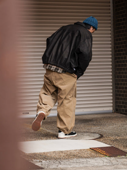 HEM TUCK EASY PANTS (CORDUROY) / Beige