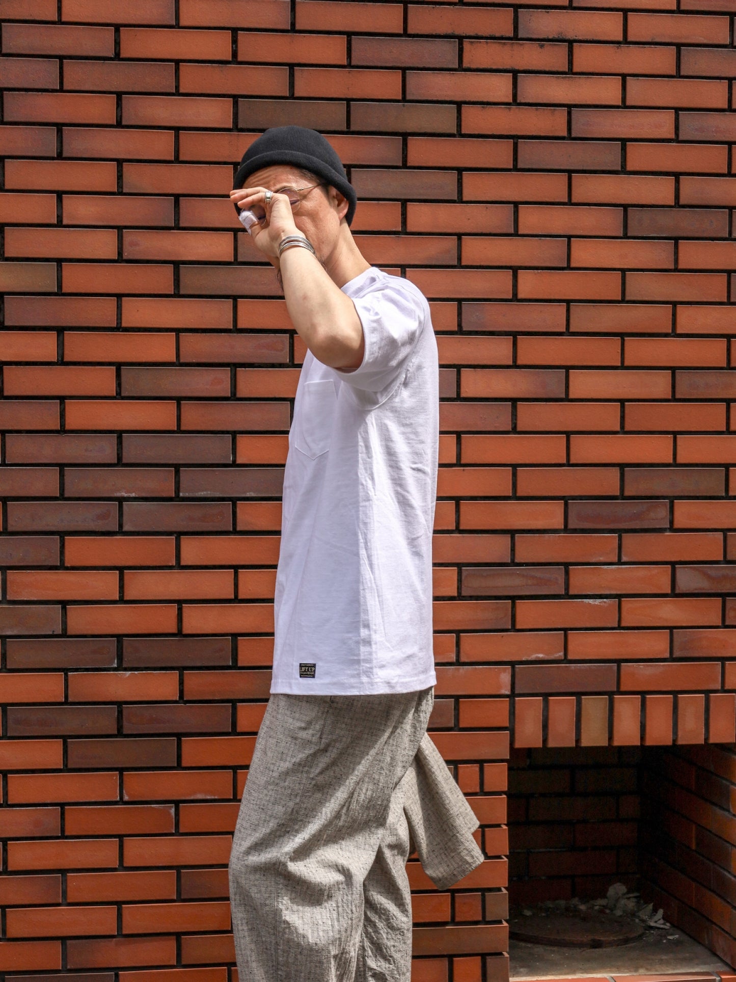 U.S MADE S/S PKT TEE / White