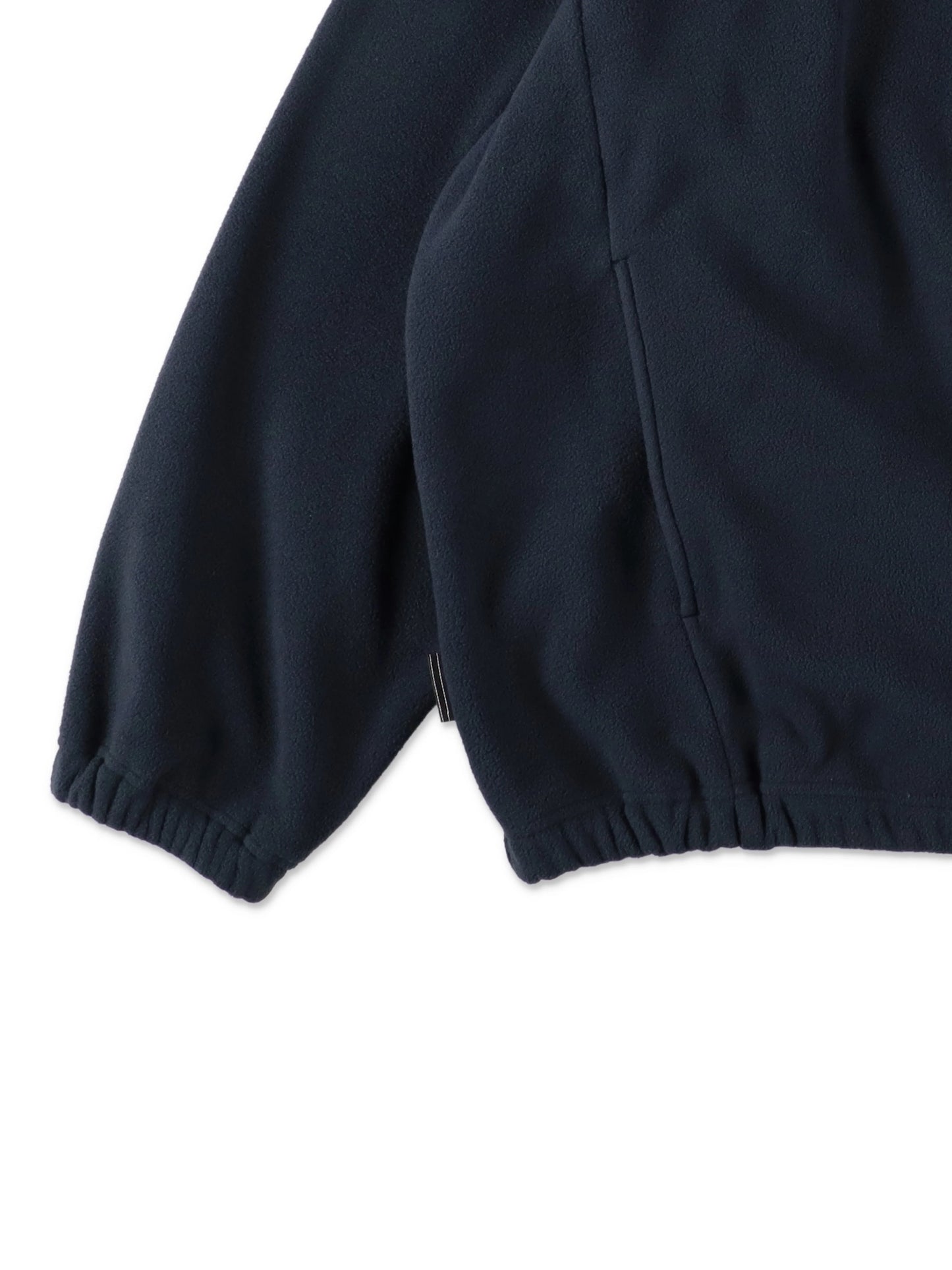 FLEECE BASEBALL HALF ZIP JACKET / Navy