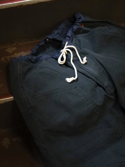 DOUBLE KNEE PAINTER SHORT PANTS / Black