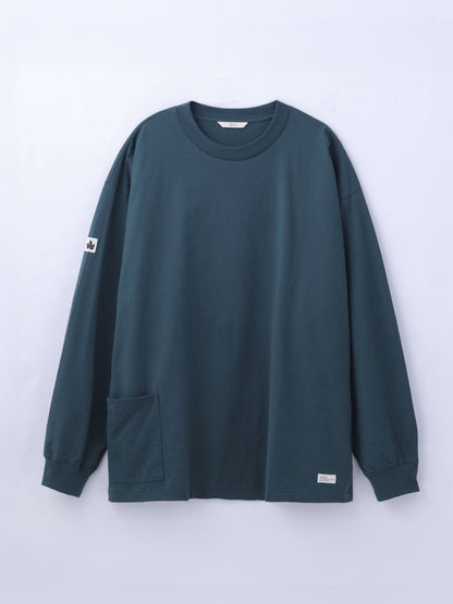 ORGANIC COTTON CHILL POCKET LONG TEE / Green
