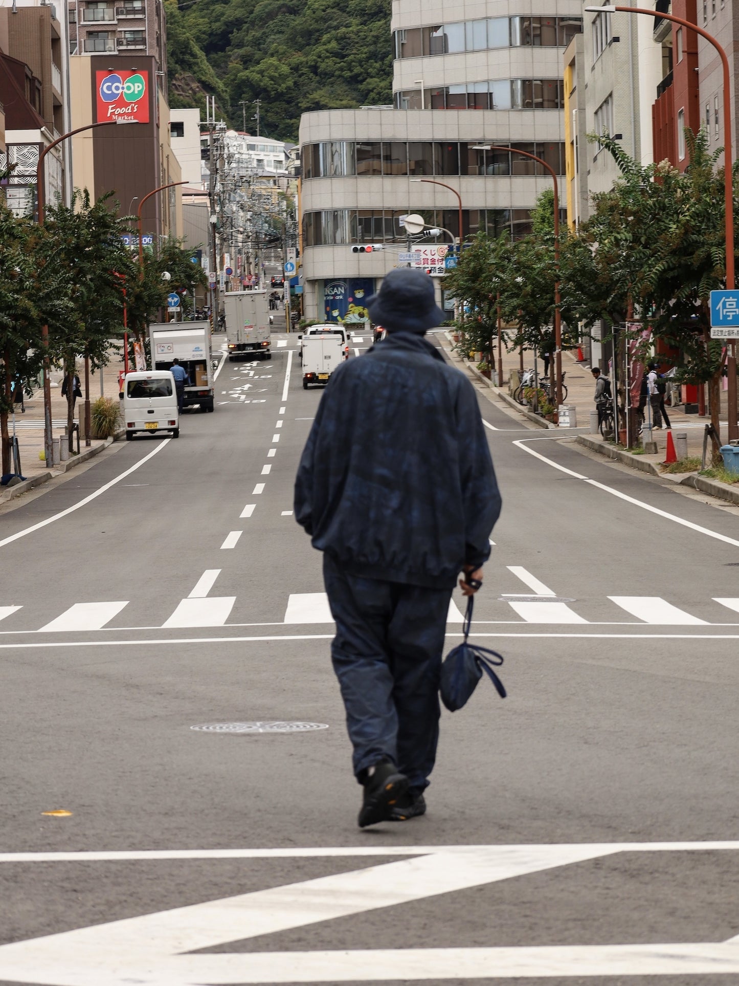WINDBREAKER JACKET (REAL TREE CAMO) / Navy tree camo