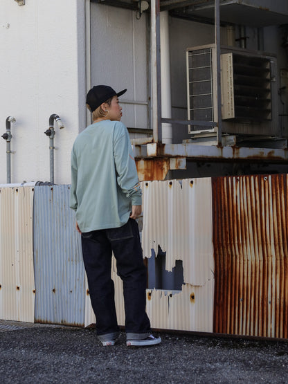 "NZ TOURIST" L/S TEE / Slate blue
