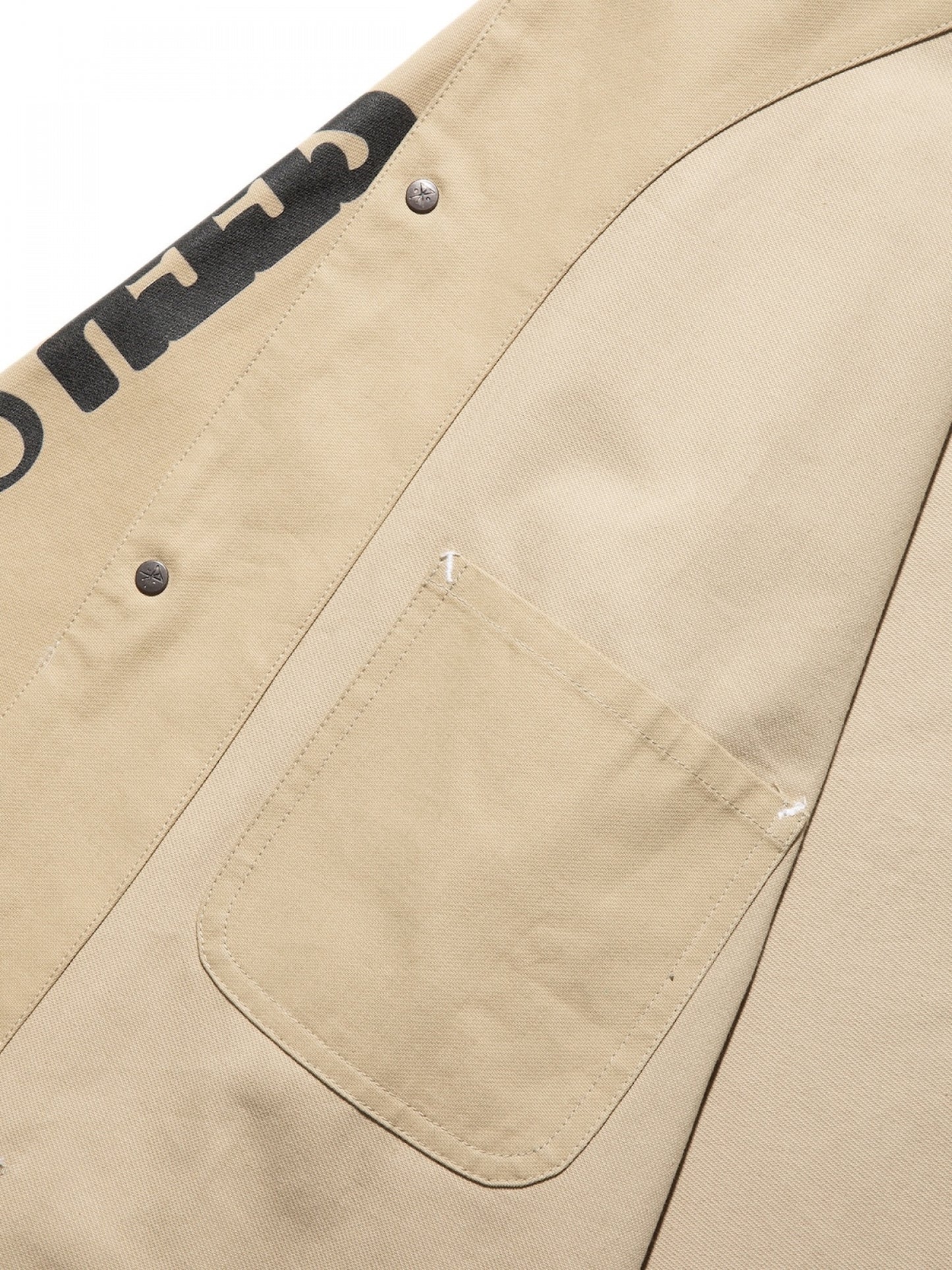 "SEEK & EXPLORE" DUCK DUNGAREE ENGINEER JACKET / Sand beige