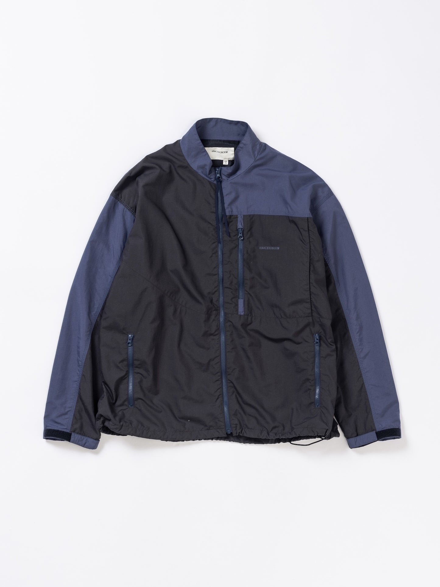 EXCHANGE PATTERN NYLON JACKET / Navy x black