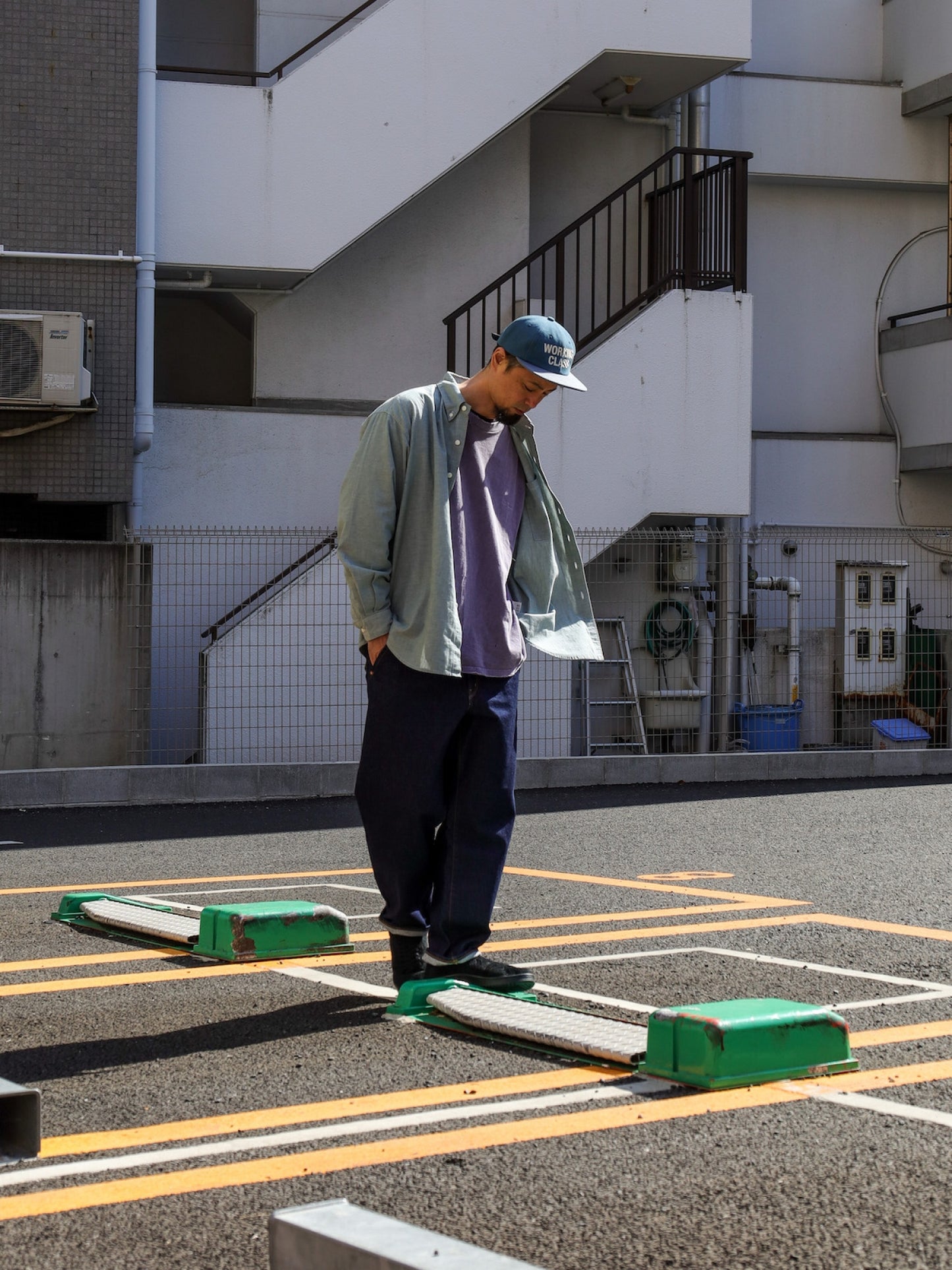 ”OWN WAY” B.D SHIRTS 改 (CHAMBRAY) / Smokey blue