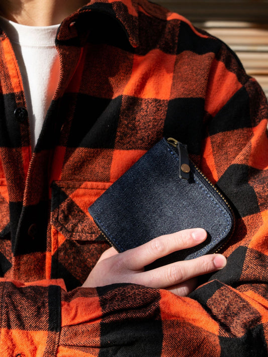 DENIM WALLET / Indigo×black