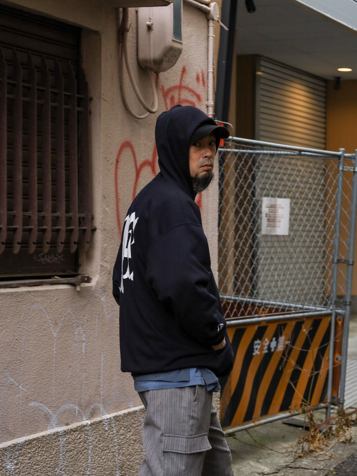 "fulton × JHANKSON" TEAM ZIP HOODIE / Black