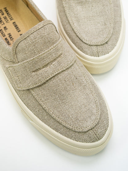 PENNY SLIP-ON LINEN / Natural×off white