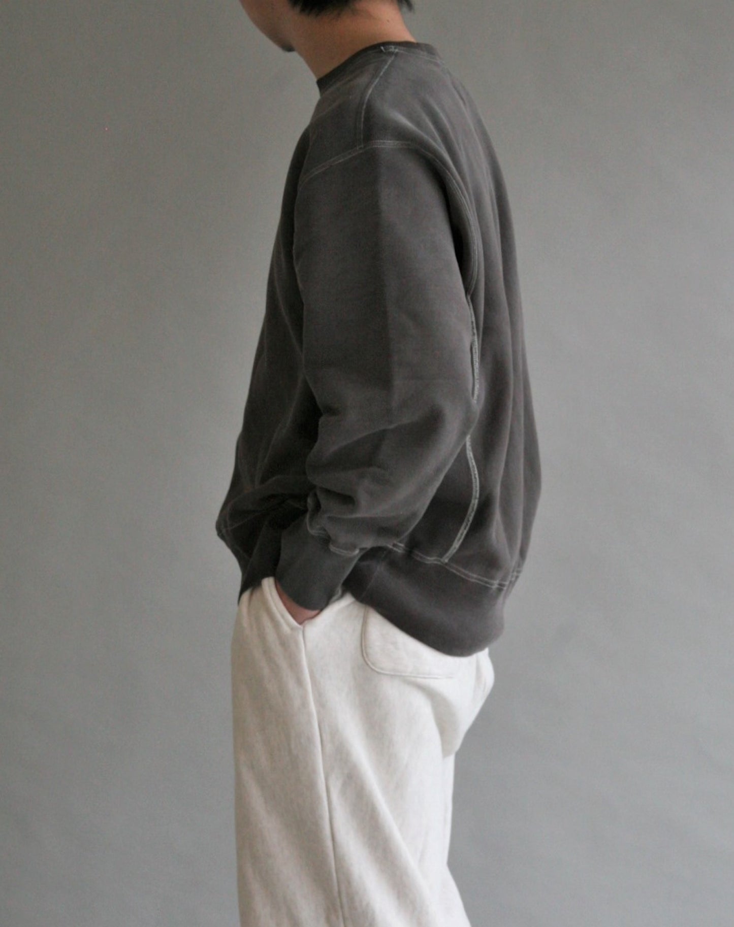 DISCHARGE SIDE LIB SWEAT / Black