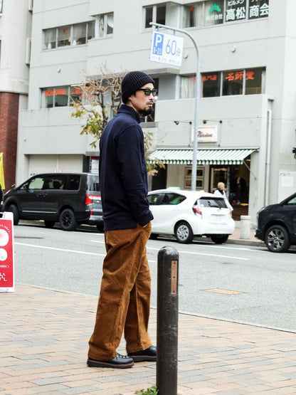 メリノウール裏毛タートルネック / ネイビー