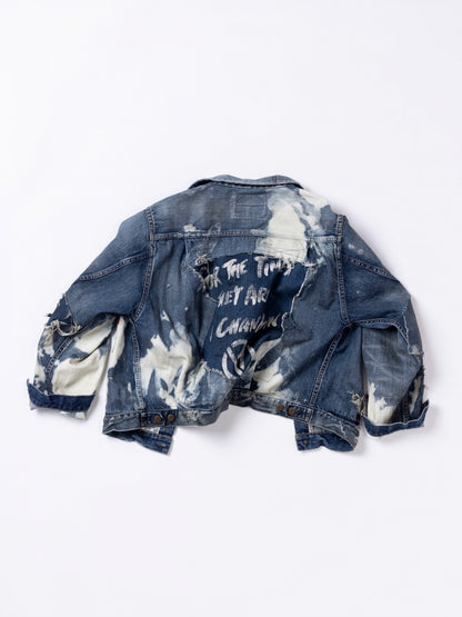 HARD REMAKED FRONT TUCK DENIM JACKET / Indigo(remake)