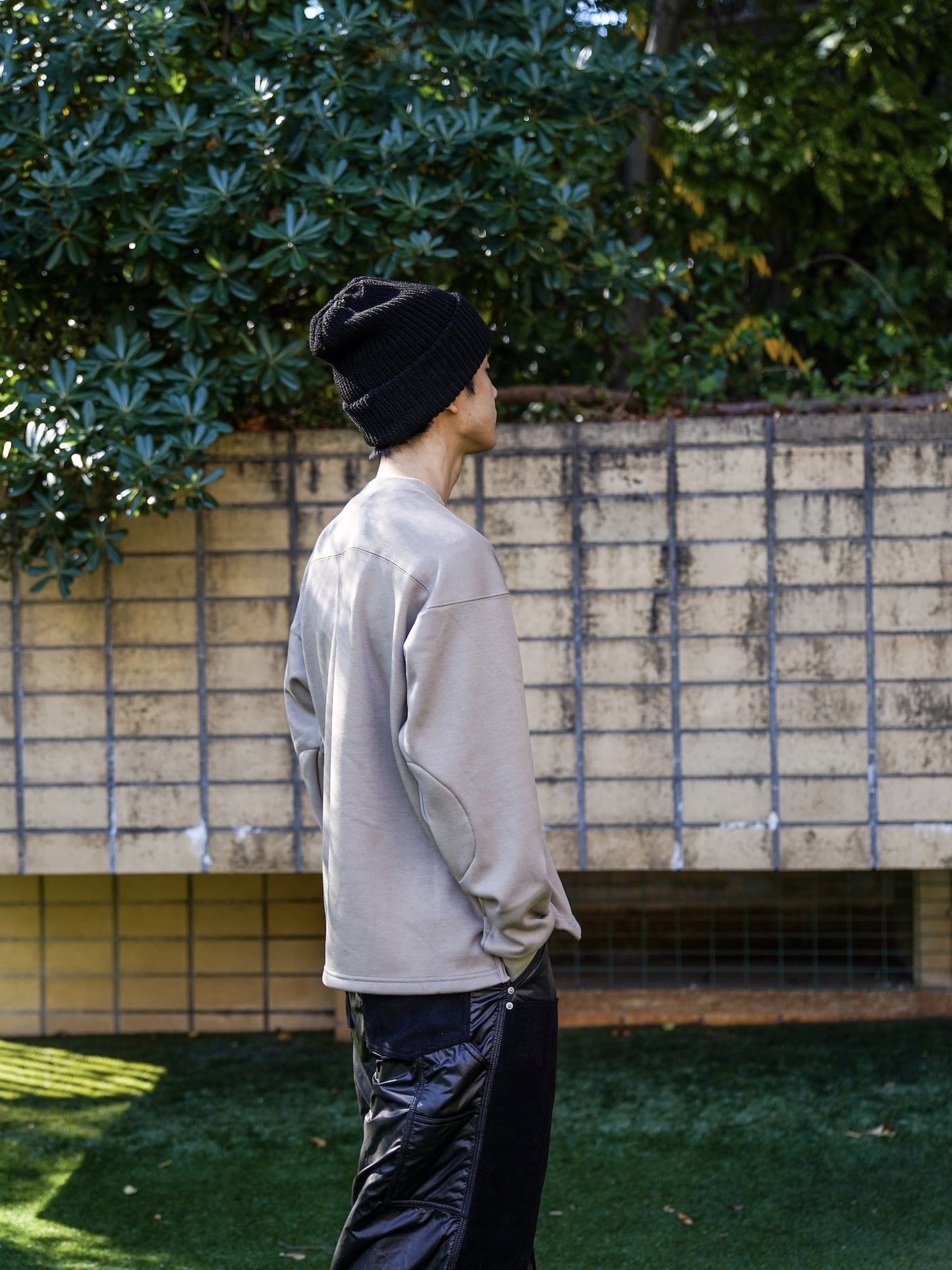 ボンバーヒート裏起毛 サイドスリット フットボール スウェット / 3colors