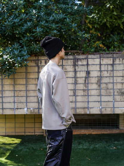 ボンバーヒート裏起毛 サイドスリット フットボール スウェット / 3colors