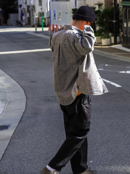 ”OWN WAY” B.D SHIRTS 改 (CHAMBRAY) / Smokey black