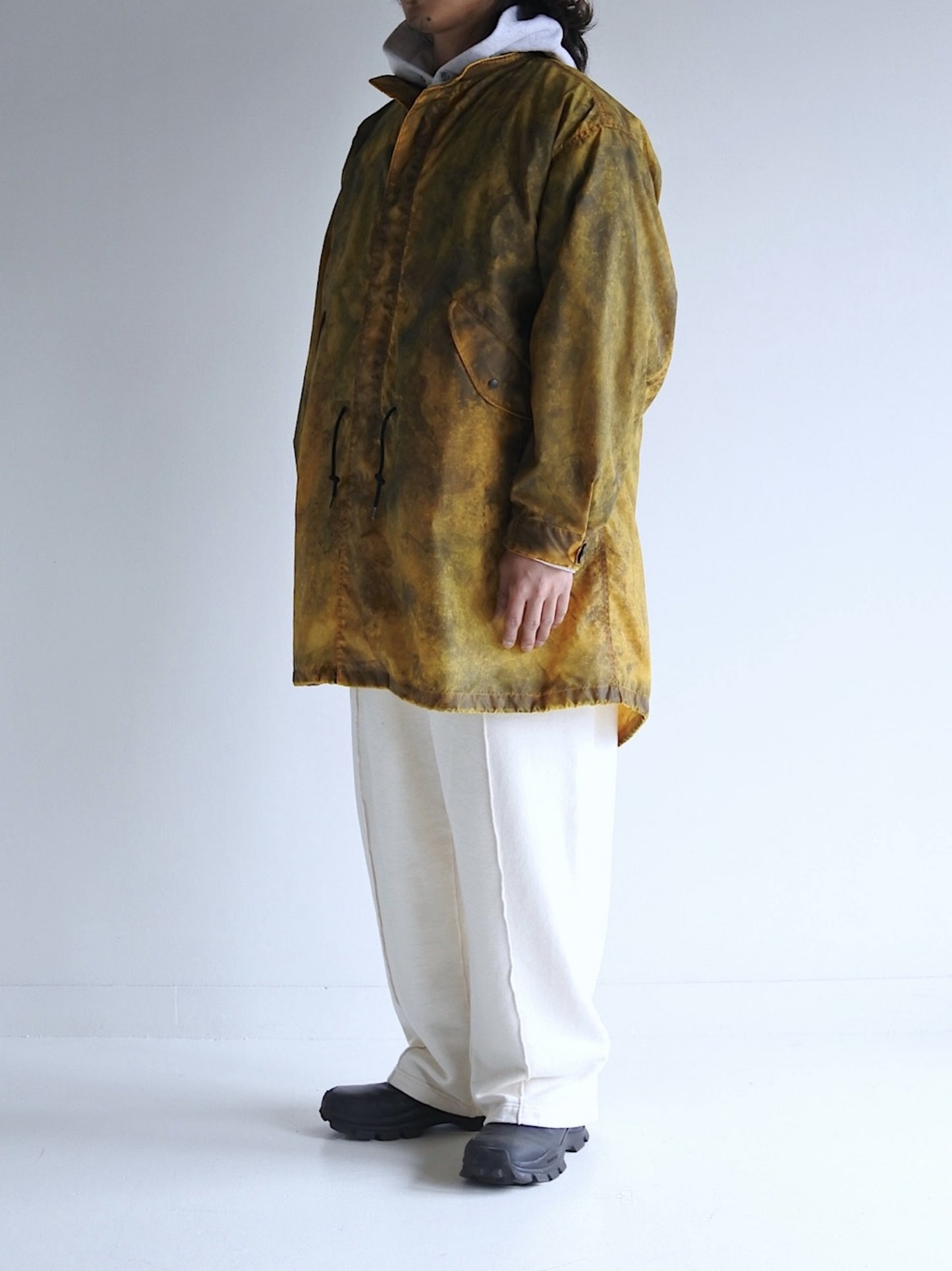 DIRTPAINT NYLON MODS COAT / Yellow
