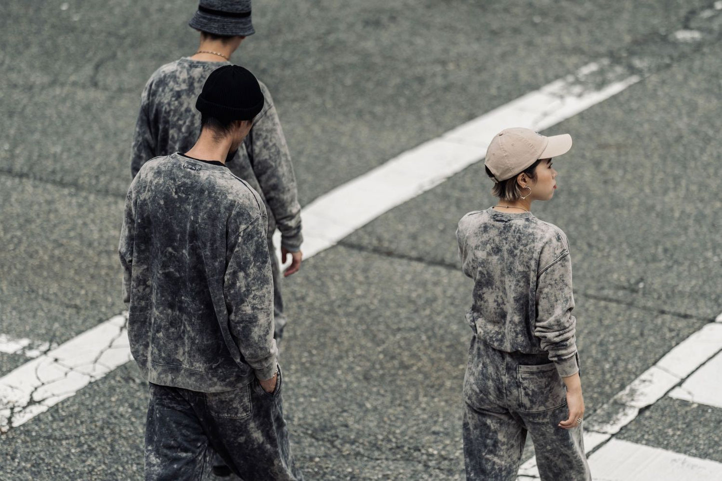 VOO-SPG-095 / SMOKY BLEACHED EZ / Black