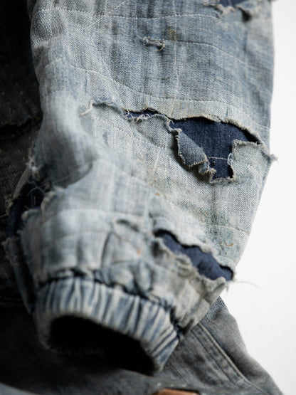 DUAL DENIM REMAKED FULLZIP PARKA / Indigo(remake)