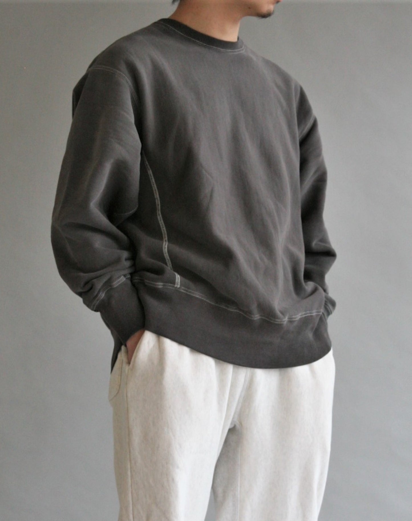 DISCHARGE SIDE LIB SWEAT / Black