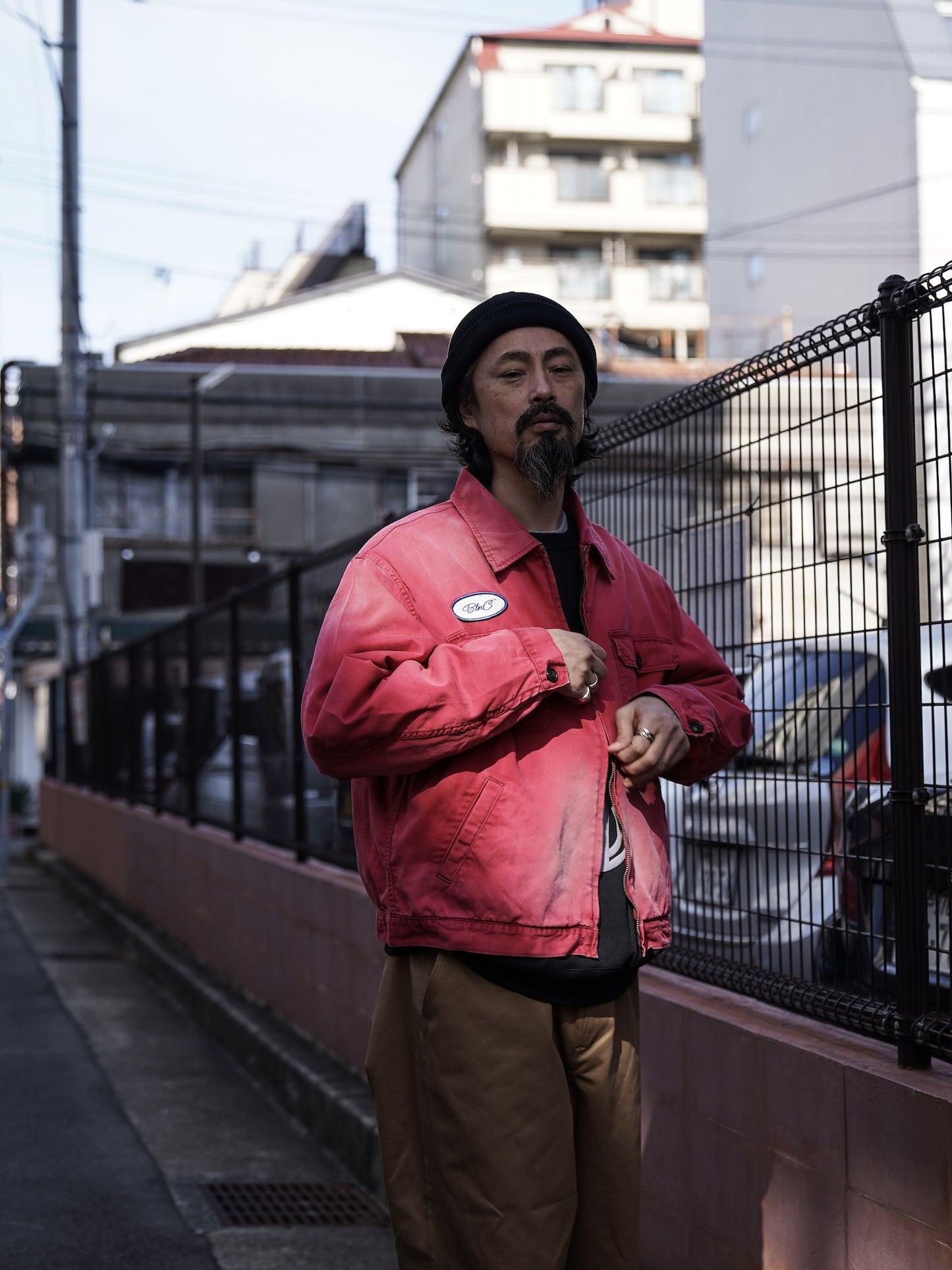 TIMEWORN WORK JACKET / Red