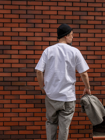 U.S MADE S/S PKT TEE / White