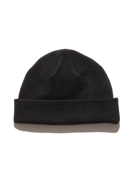 "UNHUSTLE" HIGH GAUGE KNIT CAP / Black