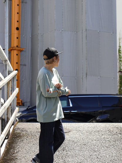 "NZ TOURIST" L/S TEE / Slate blue