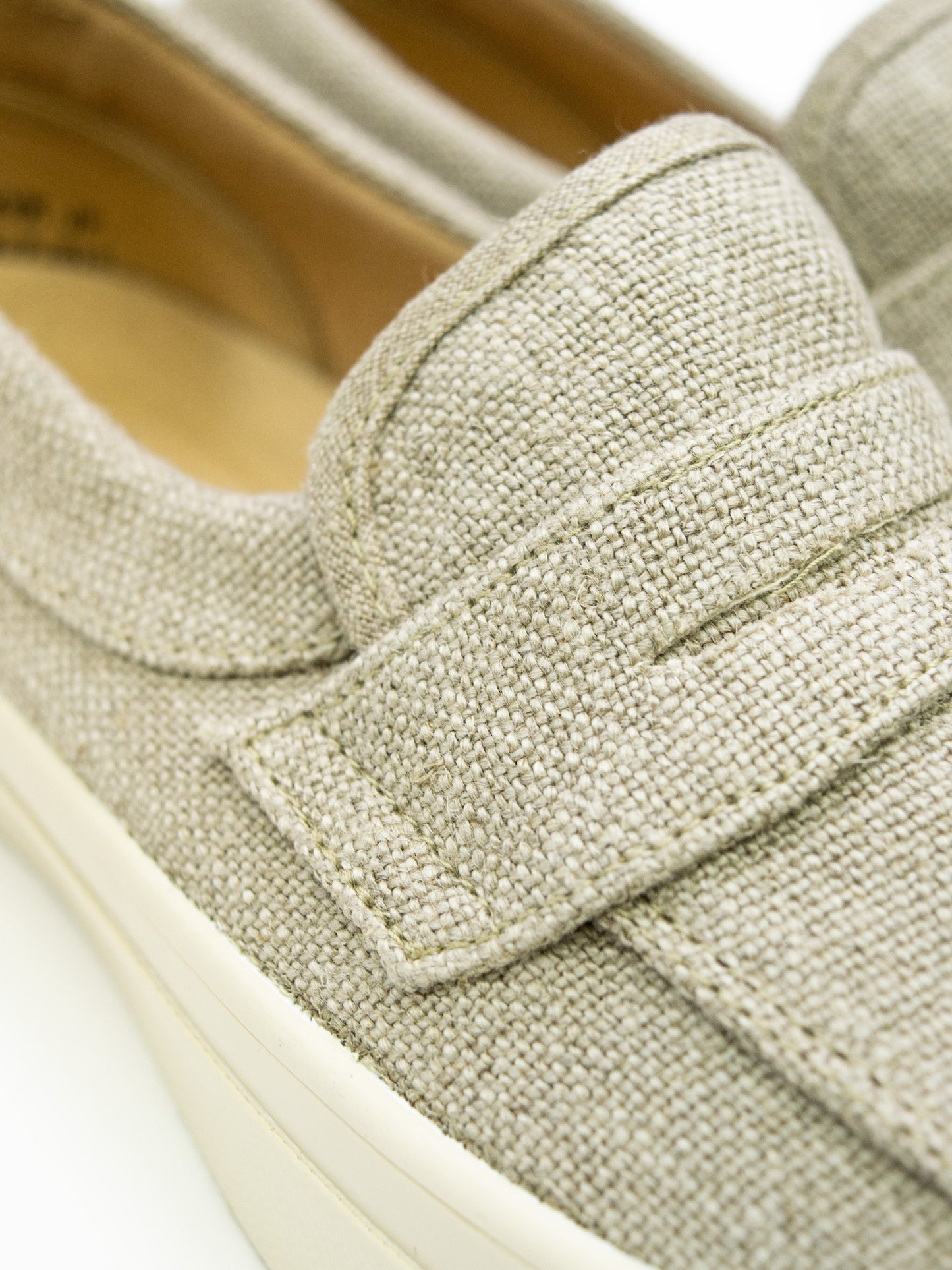 PENNY SLIP-ON LINEN / Natural×off white