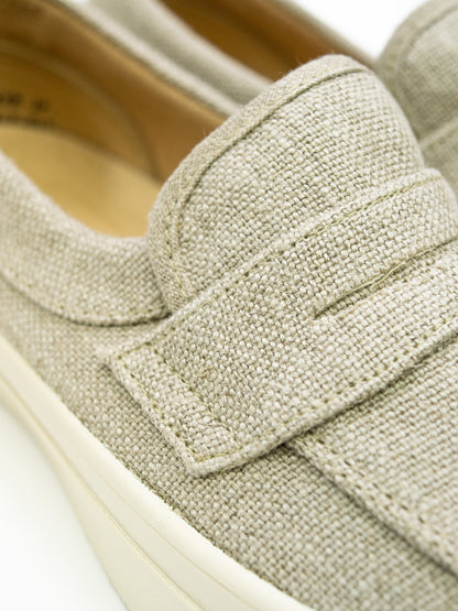 PENNY SLIP-ON LINEN / Natural×off white