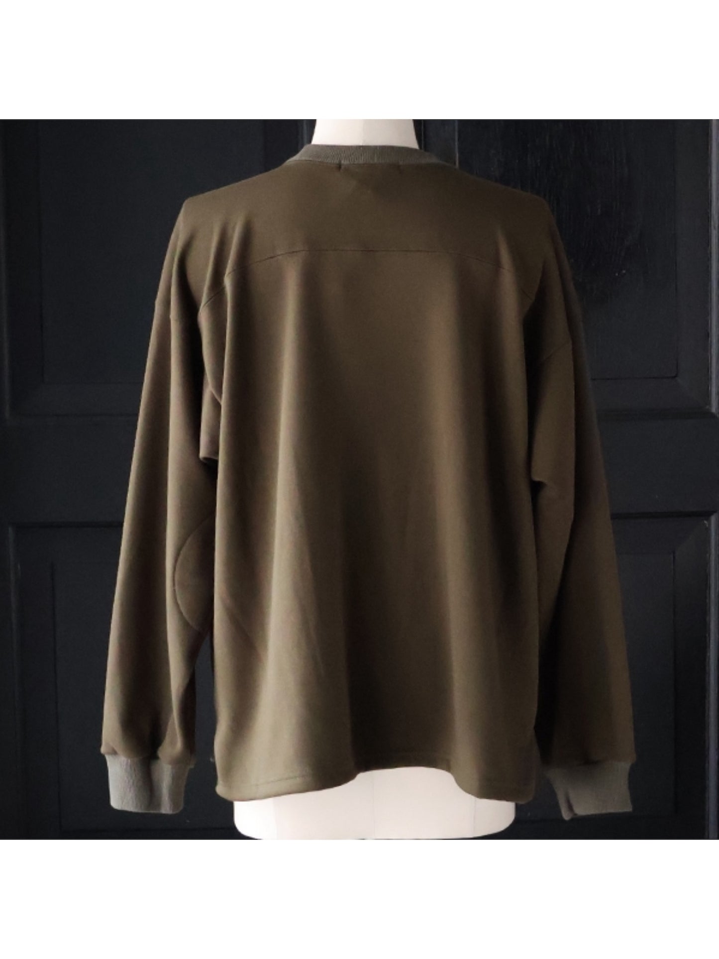 ボンバーヒート裏起毛 サイドスリット フットボール スウェット / 3colors