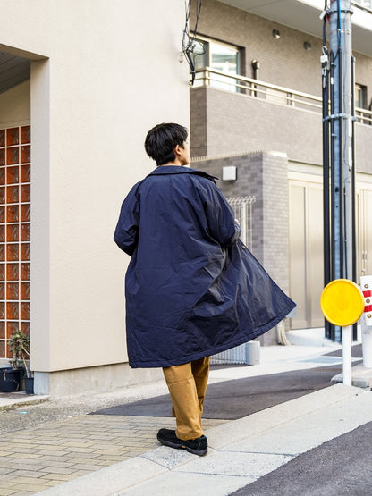 60/40クロス Sorona®Dupont 中綿 ステンカラーコート / UK. Navy