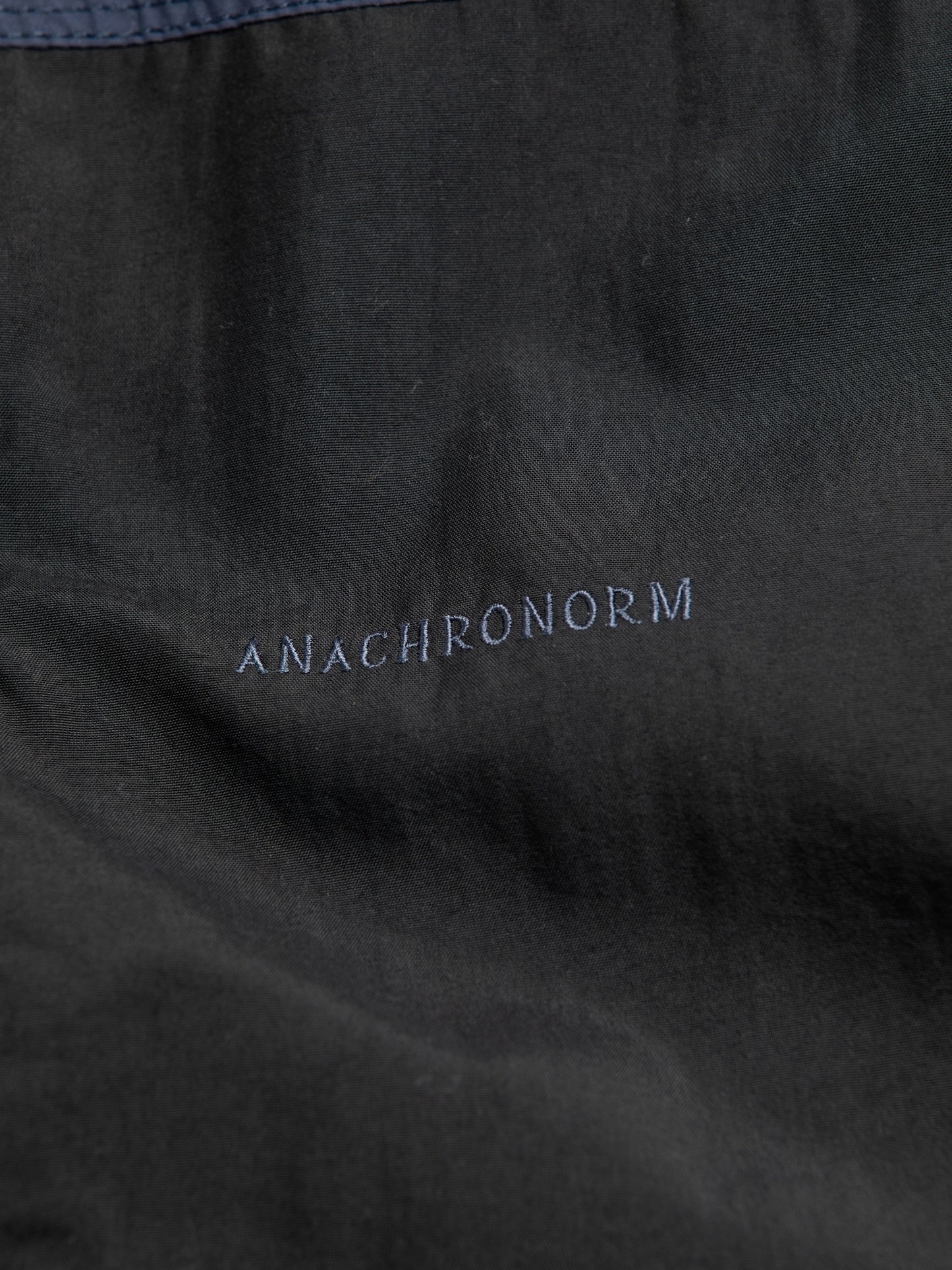 EXCHANGE PATTERN NYLON JACKET / Navy x black