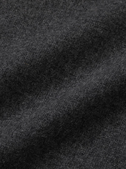 CASHMERE WOOL DOUBLE KNEE PANTS / Grey M