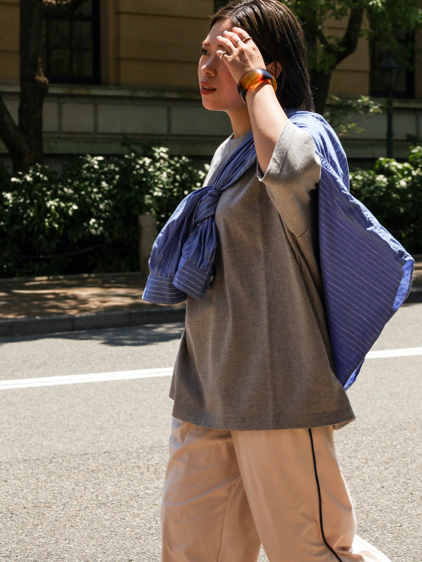 BASIC S/S TEE / Grey