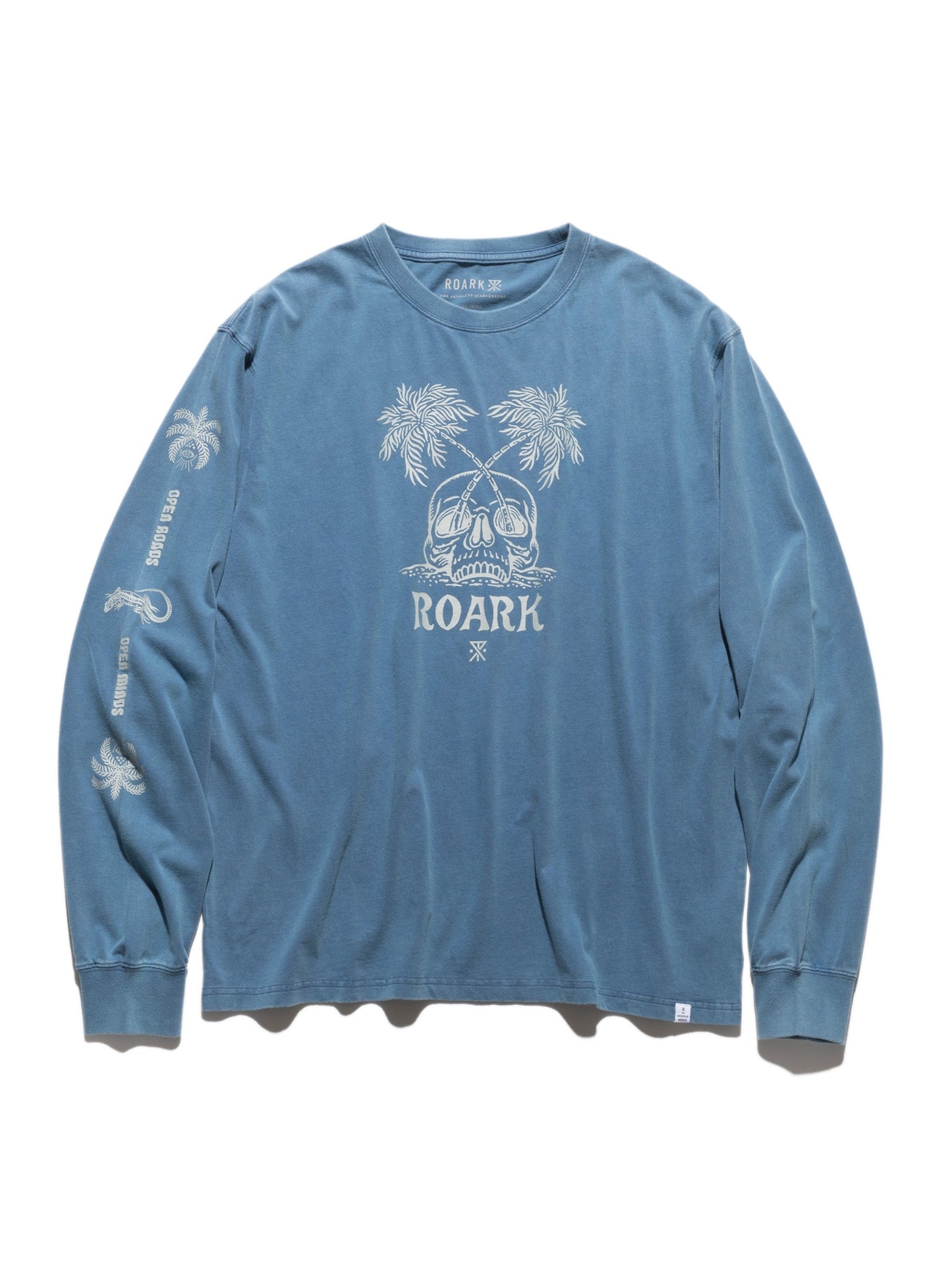 "PERMANENT VACATION" L/S TEE / Slate blue